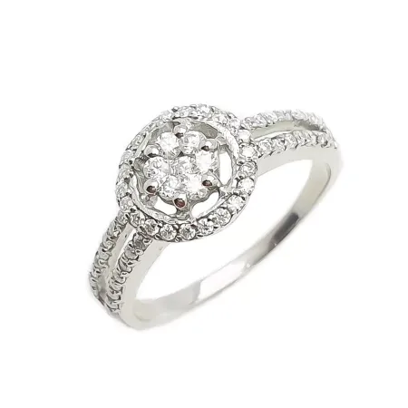 SREBRNY PIERŚCIONEK MOISSANITE PR 925 SREBRNY PIERŚCIONEK MOISSANITE PR 925