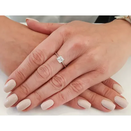 SREBRNY PIERŚCIONEK MOISSANITE PR 925 SREBRNY PIERŚCIONEK MOISSANITE PR 925