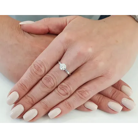 SREBRNY PIERŚCIONEK MOISSANITE PR 925 SREBRNY PIERŚCIONEK MOISSANITE PR 925