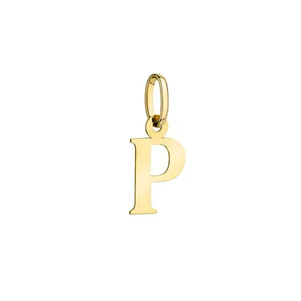 Złota Zawieszka Mała Literka ''P'' pr 585