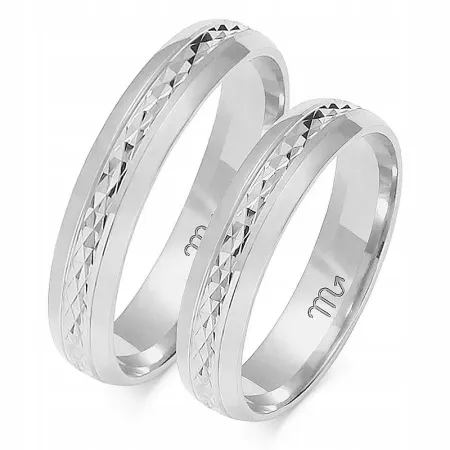 ZŁOTE 14K OBRĄCZKI DIAMENTOWANE 4,5mm OE-192 ZŁOTE 14K OBRĄCZKI DIAMENTOWANE 4,5mm OE-192