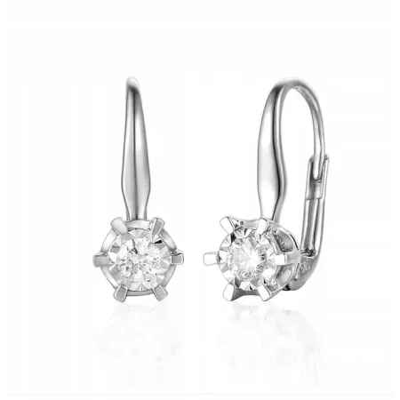 ZŁOTE 585 KOLCZYKI DIAMENTY 0.29ct PATENTKA ZŁOTE 585 KOLCZYKI DIAMENTY 0.29ct PATENTKA