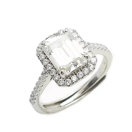 SREBRNY PIERŚCIONEK MOISSANITE PR 925 SREBRNY PIERŚCIONEK MOISSANITE PR 925