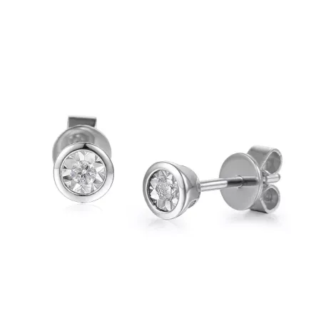 KOLCZYKI DIAMENTY SZTYFT BIAŁE ZŁOTO 0,08ct KOLCZYKI DIAMENTY SZTYFT BIAŁE ZŁOTO 0,08ct