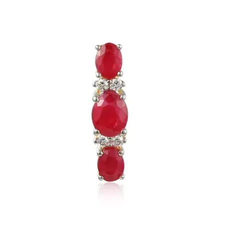 Zawieszka 585 Rubin Diamenty na Prezent Zawieszka 585 Rubin Diamenty na Prezent