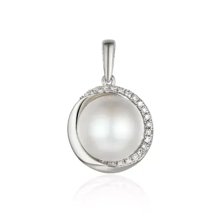 ZŁOTA ELEGANCKA 585 ZAWIESZKA PERŁA DIAMENTY ZŁOTA ELEGANCKA 585 ZAWIESZKA PERŁA DIAMENTY