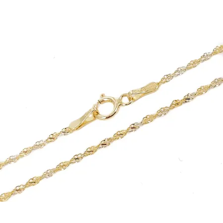 Złoty Łańcuszek 585 Damski 50cm Rebeka 1,6mm Złoty Łańcuszek 585 Damski 50cm Rebeka 1,6mm