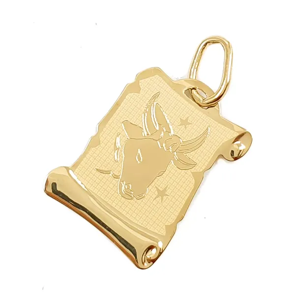 ZŁOTA 14K ZAWIESZKA ZNAK ZODIAKU BYK id Z1235