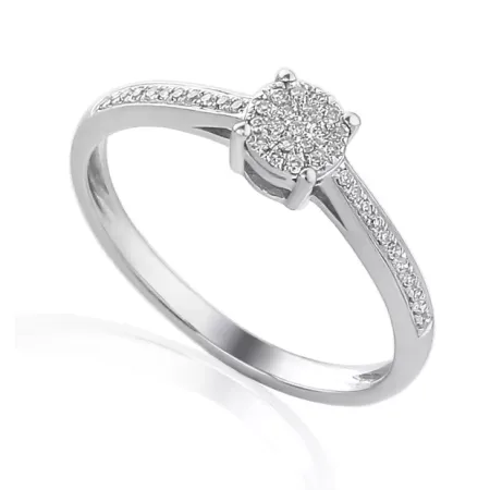 PIERŚCIONEK 585 ZARĘCZYNOWY DIAMENT BIAŁE ZŁOTO PIERŚCIONEK 585 ZARĘCZYNOWY DIAMENT BIAŁE ZŁOTO