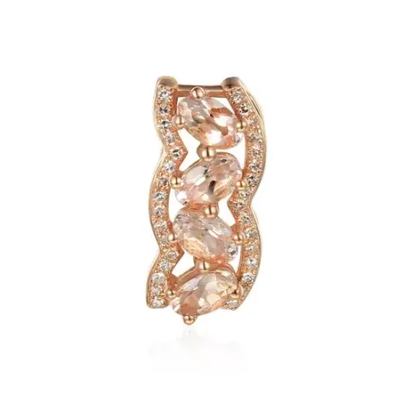 ZAWIESZKA MORGANIT I DIAMENTY NA PREZENT PRÓBA 585 ZAWIESZKA MORGANIT I DIAMENTY NA PREZENT PRÓBA 585
