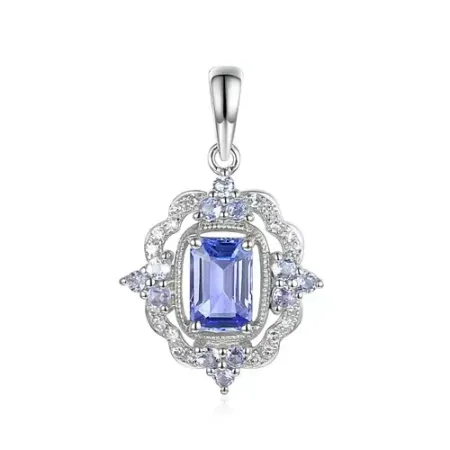 ZAWIESZKA TANZANIT DIAMENTY BIAŁE ZŁOTO PRÓBA 585 ZAWIESZKA TANZANIT DIAMENTY BIAŁE ZŁOTO PRÓBA 585