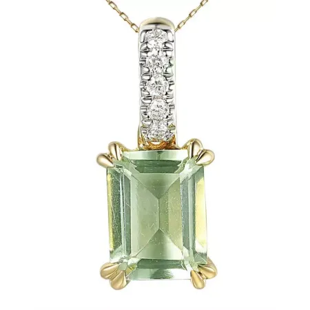 ZAWIESZKA ZIELONY AMETYST I DIAMENTY pr 585 ZAWIESZKA ZIELONY AMETYST I DIAMENTY pr 585