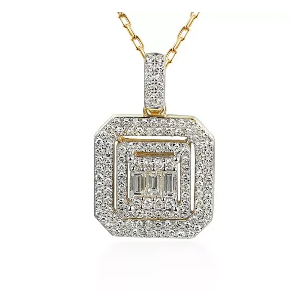 ZŁOTA EKSKLUZYWNA 14K ZAWIESZKA Z DIAMENTAMI