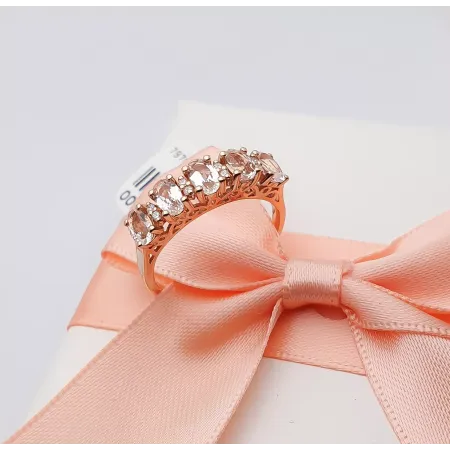 PIERŚCIONEK 585 MORGANITY I DIAMENTY PIERŚCIONEK 585 MORGANITY I DIAMENTY
