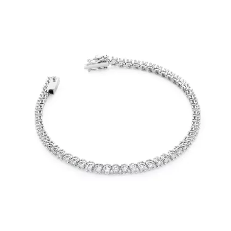 Elegancka Bransoletka Białe Złoto Brylanty 2,16 ct Elegancka Bransoletka Białe Złoto Brylanty 2,16 ct