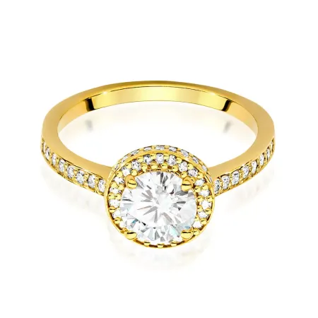 Pierścionek 14K Diamenty 1.38ct Białe Złoto Grawer Pierścionek 14K Diamenty 1.38ct Białe Złoto Grawer