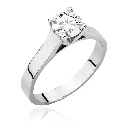 Pierścionek w Białym Złocie Diament 1.00ct Grawer Pierścionek w Białym Złocie Diament 1.00ct Grawer