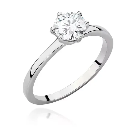 Pierścionek 14K z Brylantem 1,00ct Różowe Złoto Pierścionek 14K z Brylantem 1,00ct Różowe Złoto