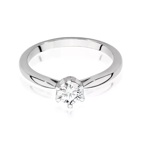 Pierścionek Diamenty 0.46ct Białe Złoto Próba 585 Pierścionek Diamenty 0.46ct Białe Złoto Próba 585