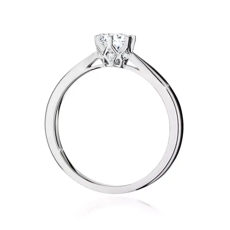 Pierścionek Diamenty 0.46ct Białe Złoto Próba 585 Pierścionek Diamenty 0.46ct Białe Złoto Próba 585