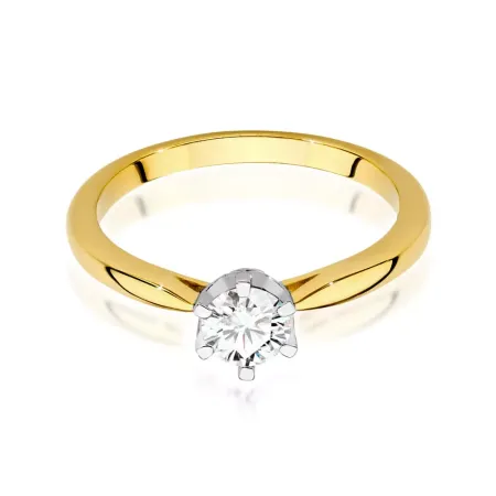 Pierścionek Diamenty 0.46ct Białe Złoto Próba 585 Pierścionek Diamenty 0.46ct Białe Złoto Próba 585