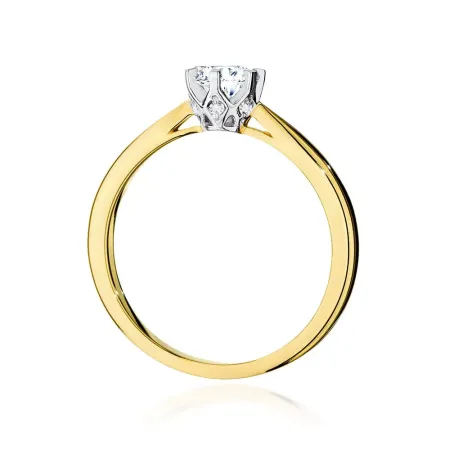 Pierścionek Diamenty 0.46ct Białe Złoto Próba 585 Pierścionek Diamenty 0.46ct Białe Złoto Próba 585