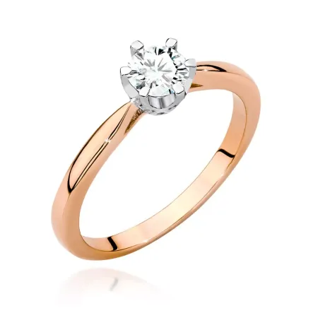 Pierścionek Diamenty 0.46ct Białe Złoto Próba 585 Pierścionek Diamenty 0.46ct Białe Złoto Próba 585