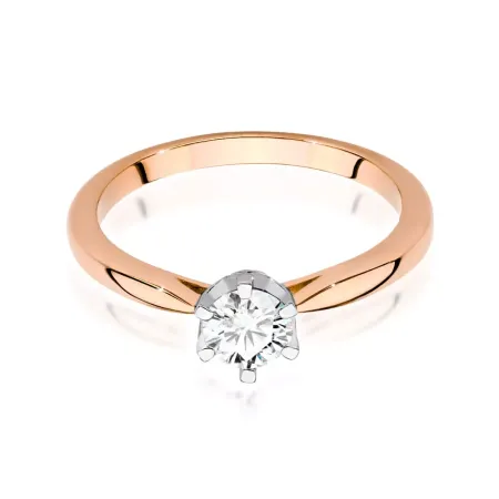 Pierścionek Diamenty 0.46ct Białe Złoto Próba 585 Pierścionek Diamenty 0.46ct Białe Złoto Próba 585