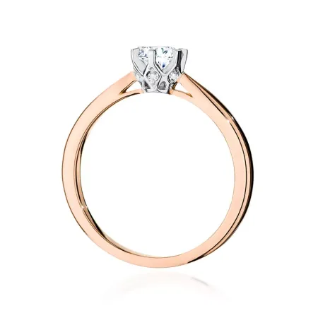 Pierścionek Diamenty 0.46ct Białe Złoto Próba 585 Pierścionek Diamenty 0.46ct Białe Złoto Próba 585