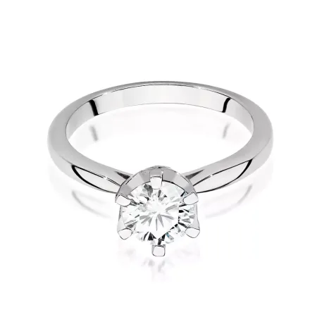 Pierścionek 585 Diamenty 1.06ct Białe Złoto Grawer Pierścionek 585 Diamenty 1.06ct Białe Złoto Grawer