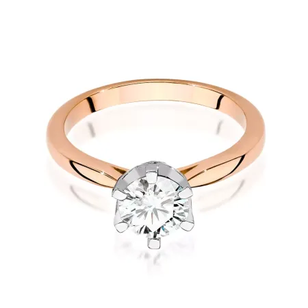 Pierścionek 585 Diamenty 1.06ct Białe Złoto Grawer Pierścionek 585 Diamenty 1.06ct Białe Złoto Grawer
