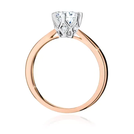 Pierścionek 585 Diamenty 1.06ct Białe Złoto Grawer Pierścionek 585 Diamenty 1.06ct Białe Złoto Grawer