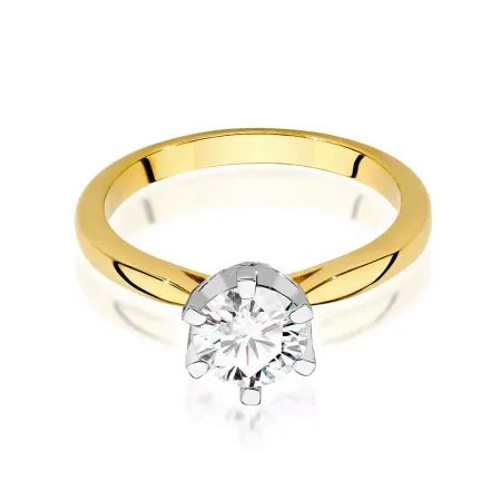 Pierścionek 585 Diamenty 1.06ct Białe Złoto Grawer Pierścionek 585 Diamenty 1.06ct Białe Złoto Grawer