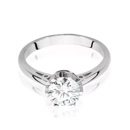 Pierścionek 14K Brylant 1,00ct Białe Złoto Grawer Pierścionek 14K Brylant 1,00ct Białe Złoto Grawer