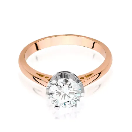 Pierścionek 14K Brylant 1,00ct Białe Złoto Grawer Pierścionek 14K Brylant 1,00ct Białe Złoto Grawer