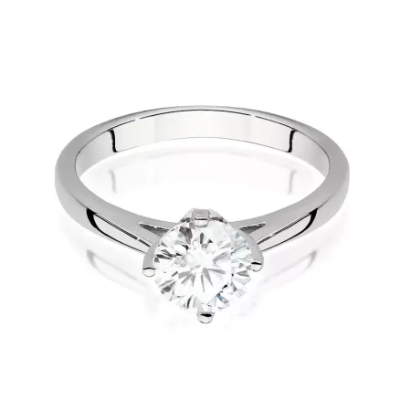 Pierścionek Białe Złoto 585 z Brylantem 1,00ct Pierścionek Białe Złoto 585 z Brylantem 1,00ct