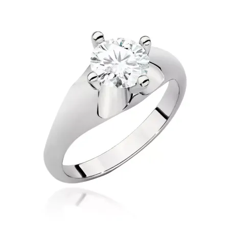 Pierścionek 585 Brylant 1,00ct Białe Złoto Grawer Pierścionek 585 Brylant 1,00ct Białe Złoto Grawer