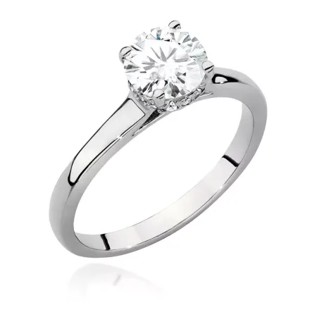 Pierścionek w Białym Złocie pr 585 Brylanty 1,07ct Pierścionek w Białym Złocie pr 585 Brylanty 1,07ct