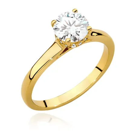Pierścionek w Białym Złocie pr 585 Brylanty 1,07ct Pierścionek w Białym Złocie pr 585 Brylanty 1,07ct