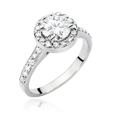 Złoty Zaręczynowy Pierścionek Brylanty 1,37ct Złoty Zaręczynowy Pierścionek Brylanty 1,37ct