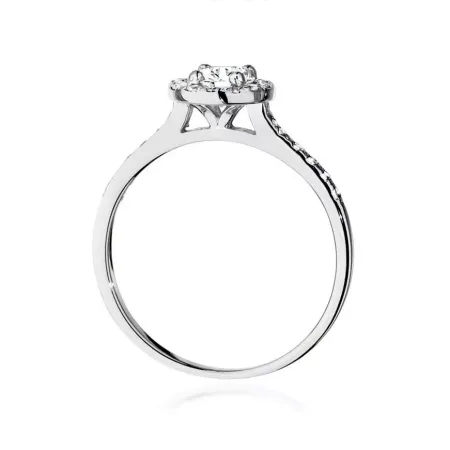 Pierścionek 585 Brylanty 0.74ct Białe Złoto Grawer Pierścionek 585 Brylanty 0.74ct Białe Złoto Grawer