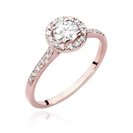 Pierścionek 585 Brylanty 0.74ct Białe Złoto Grawer Pierścionek 585 Brylanty 0.74ct Białe Złoto Grawer
