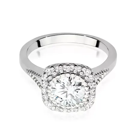 Pierścionek w Białym Złocie Brylanty 1,20ct Grawer Pierścionek w Białym Złocie Brylanty 1,20ct Grawer