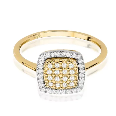 Pierścionek 14K z Diamentami Grawer 0,28ct Pierścionek 14K z Diamentami Grawer 0,28ct