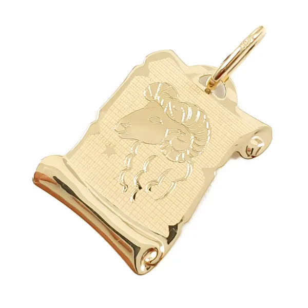 ZŁOTA ZAWIESZKA 585 ZNAK ZODIAKU BARAN 