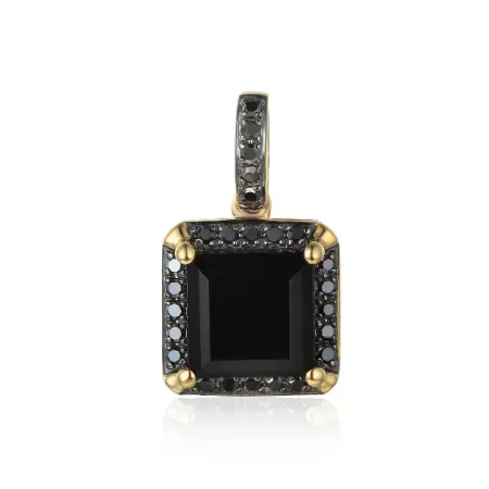 Złota 585 Zawieszka Agat Czarne Diamenty Złota 585 Zawieszka Agat Czarne Diamenty