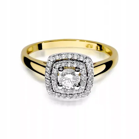 Złoty 14K Elegancki Pierścionek Brylanty 0,50ct