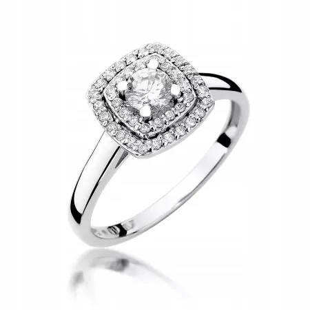 Złoty 14K Elegancki Pierścionek Brylanty 0,50ct