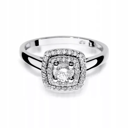 Złoty 14K Elegancki Pierścionek Brylanty 0,50ct