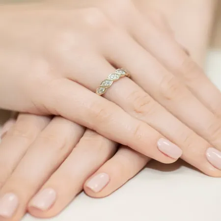 Pierścionek Brylanty 0,20ct Białe Złoto 585 Grawer Pierścionek Brylanty 0,20ct Białe Złoto 585 Grawer